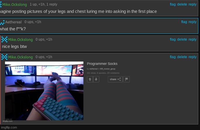 "nice legs btw" | made w/ Imgflip meme maker