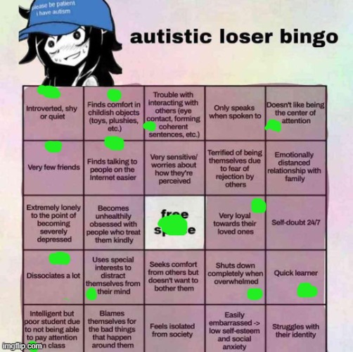 iphones are ishits | image tagged in autistic loser bingo | made w/ Imgflip meme maker