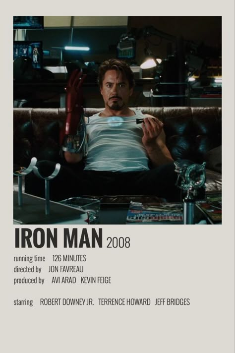 Iron Man (2008) Polaroid Picture Blank Meme Template