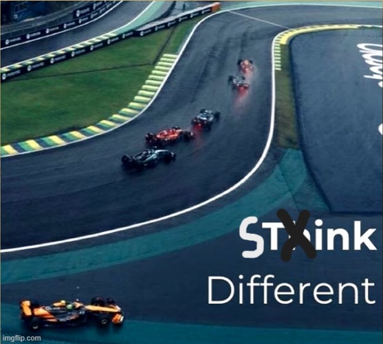 Stink Different | image tagged in formula 1 | made w/ Imgflip meme maker