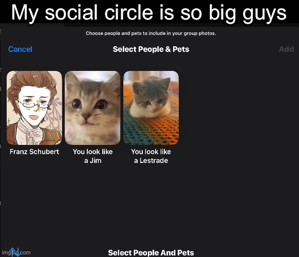 My social circle is so big guys | made w/ Imgflip meme maker