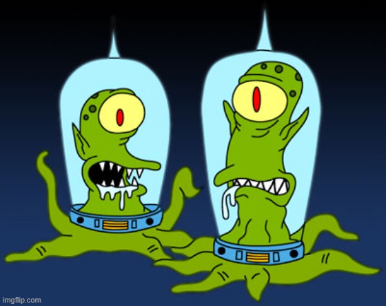 Simpson’s alien | image tagged in simpson s alien | made w/ Imgflip meme maker