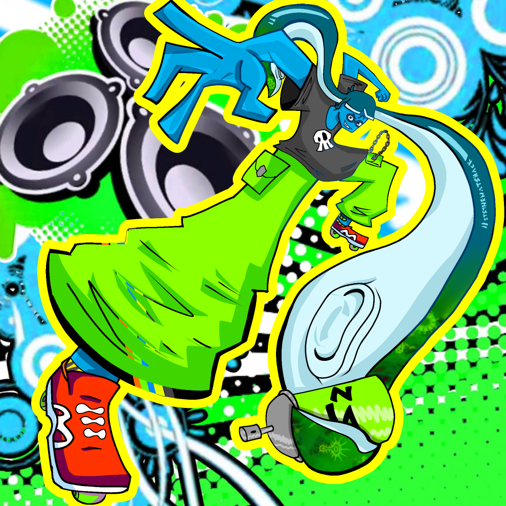 Skatez squidzy promotional art Blank Meme Template