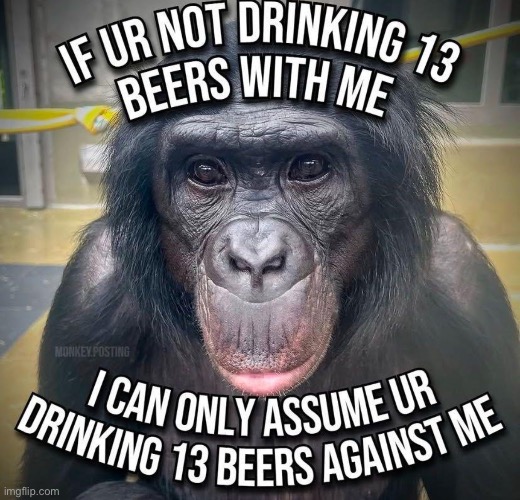 13 beers | made w/ Imgflip meme maker