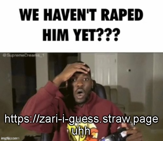 we have not | https://zari-i-guess.straw.page
uhh | image tagged in we have not | made w/ Imgflip meme maker