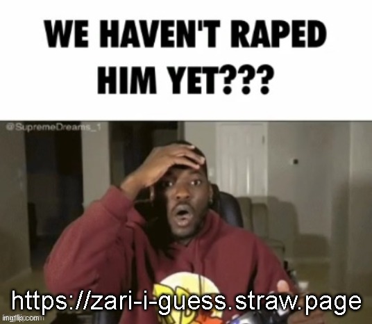 https://zari-i-guess.straw.page | https://zari-i-guess.straw.page | image tagged in we have not | made w/ Imgflip meme maker