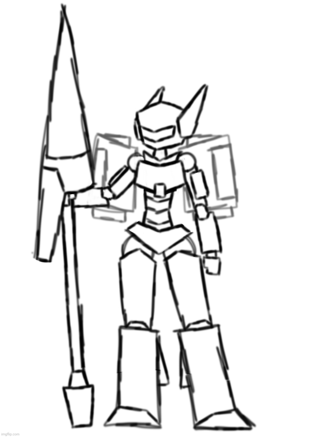 Made a mech design at 3am, what do you think? Probably gonna do line art and coloring tomorrow | image tagged in drawing,mech,gundam | made w/ Imgflip meme maker