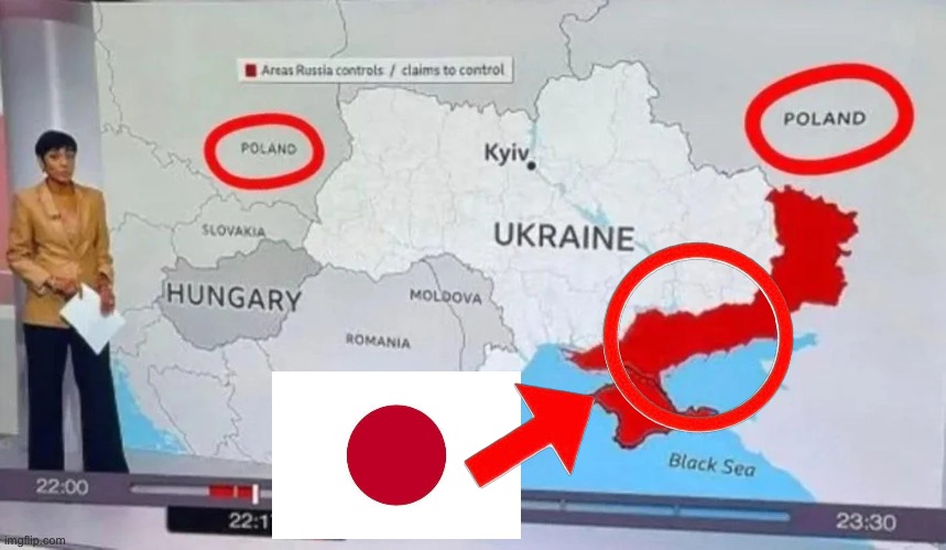 No way Japan is invading Ukraine | made w/ Imgflip meme maker