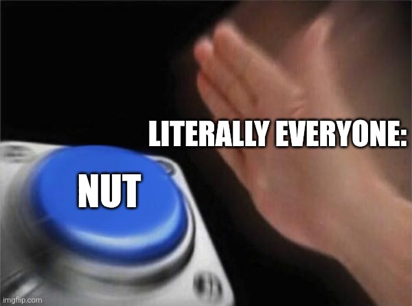 Your average meme | LITERALLY EVERYONE:; NUT | image tagged in memes,blank nut button,goofy | made w/ Imgflip meme maker