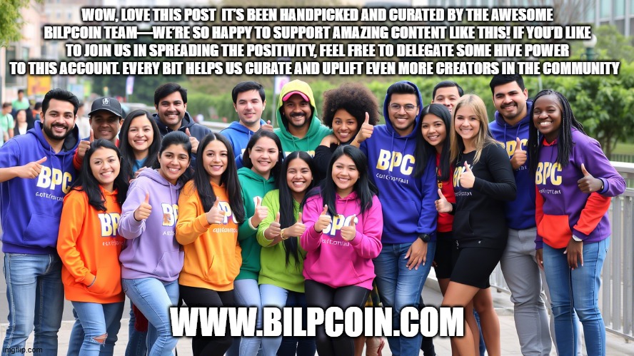 WOW, LOVE THIS POST  IT’S BEEN HANDPICKED AND CURATED BY THE AWESOME BILPCOIN TEAM—WE’RE SO HAPPY TO SUPPORT AMAZING CONTENT LIKE THIS! IF YOU’D LIKE TO JOIN US IN SPREADING THE POSITIVITY, FEEL FREE TO DELEGATE SOME HIVE POWER TO THIS ACCOUNT. EVERY BIT HELPS US CURATE AND UPLIFT EVEN MORE CREATORS IN THE COMMUNITY; WWW.BILPCOIN.COM | made w/ Imgflip meme maker