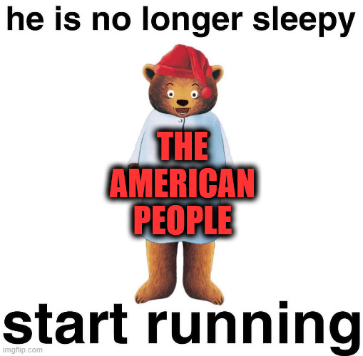 Looks like the American people are waking up again | THE AMERICAN PEOPLE | image tagged in sleepy,wake up,political meme | made w/ Imgflip meme maker