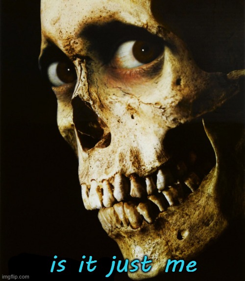 Evil Dead 2 Poster | is it just me | image tagged in evil dead 2 poster | made w/ Imgflip meme maker