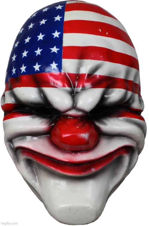 Payday 2 Dallas Clown Mask | image tagged in payday 2 dallas clown mask | made w/ Imgflip meme maker