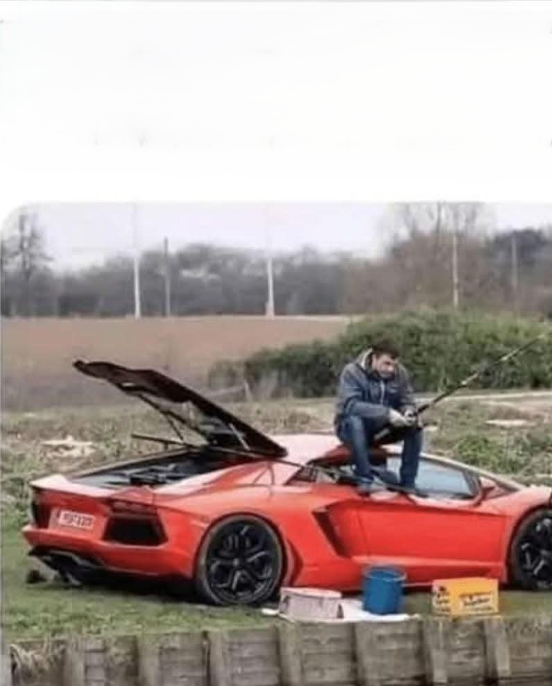sports car fishing Blank Meme Template