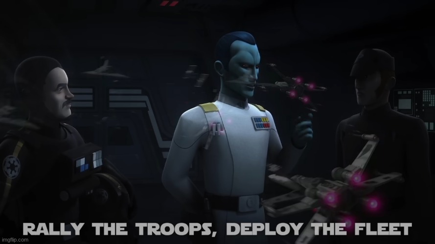 he is here | image tagged in grand admiral thrawn | made w/ Imgflip meme maker