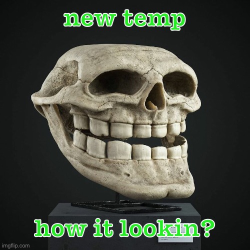 troll announcement temp | new temp; how it lookin? | image tagged in troll announcement temp | made w/ Imgflip meme maker