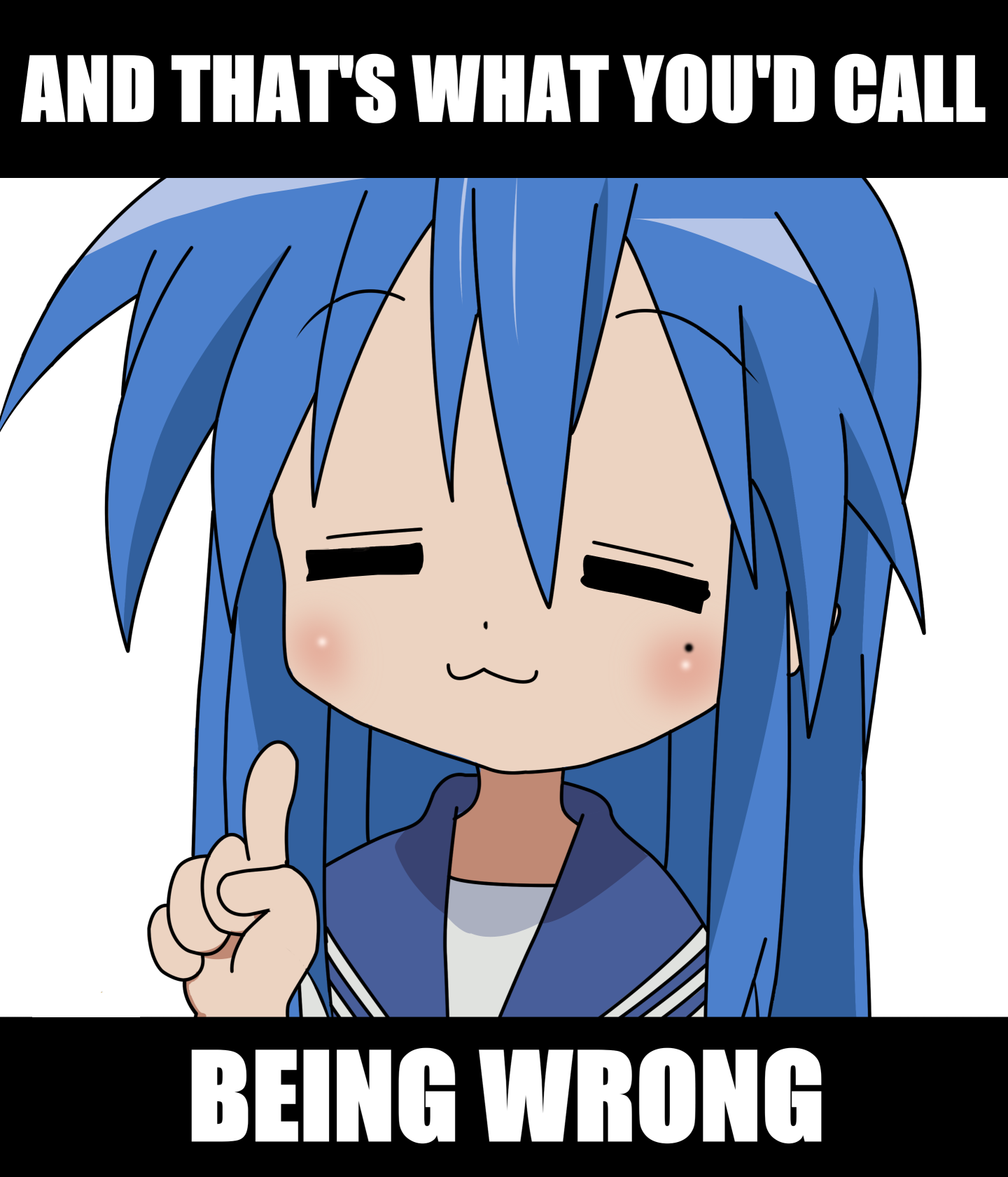 And that's what you'd call being wrong Blank Meme Template