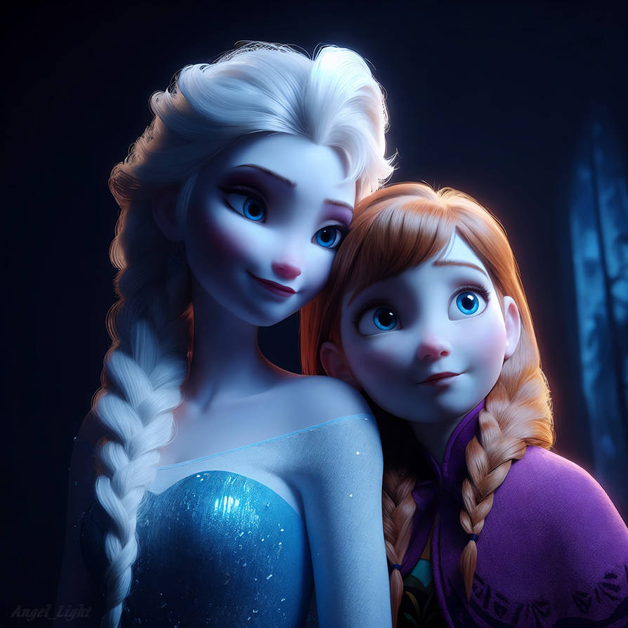 frozen sisters Blank Meme Template