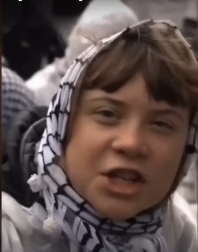 High Quality Greta Hamas Doom Goblin fb Blank Meme Template