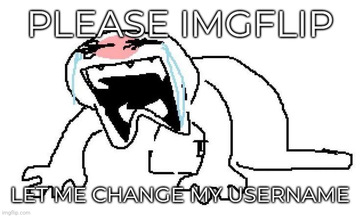 PLEASE IMGFLIP; LET ME CHANGE MY USERNAME | made w/ Imgflip meme maker