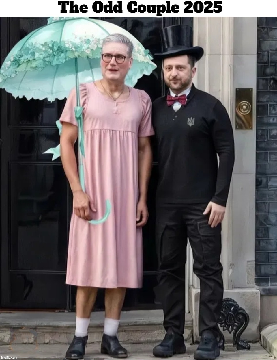 The Odd Couple 2025 | image tagged in odd couple,british,ukrainians,cucks,birds of a feather,douchebags | made w/ Imgflip meme maker