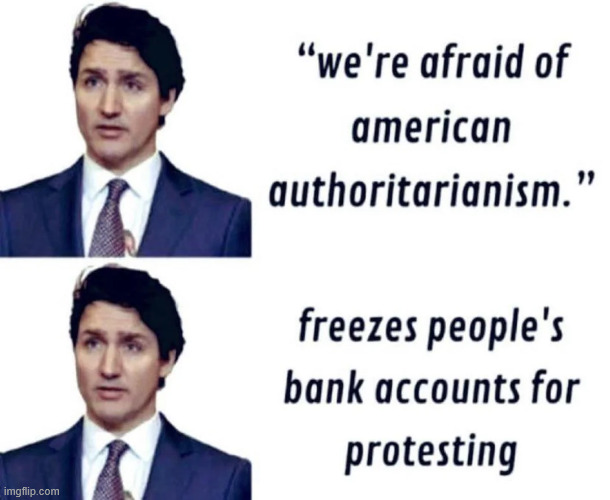 Canadian fascist | image tagged in canadian fascist,trudeau | made w/ Imgflip meme maker