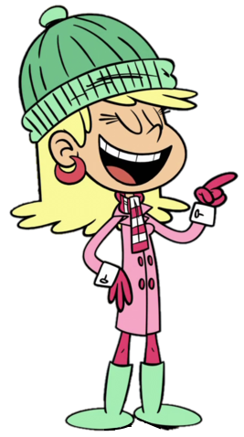 High Quality Leni Loud in her Winter Clothes Blank Meme Template