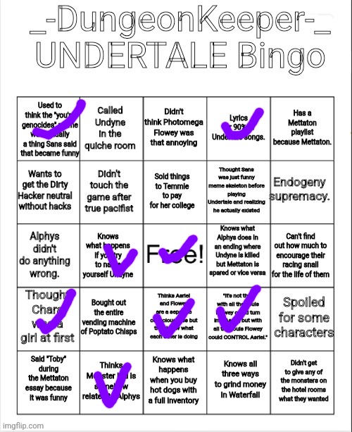 no bingo. cuz i don't have ut game :( | image tagged in bruh | made w/ Imgflip meme maker