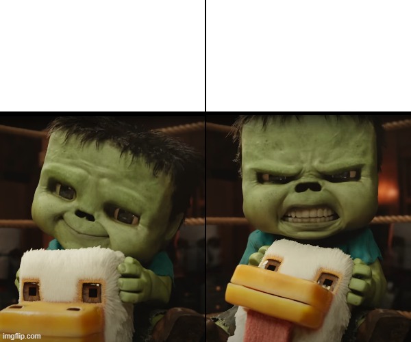 Baby Zombie Happy VS Angry | image tagged in zombies,funny meme | made w/ Imgflip meme maker