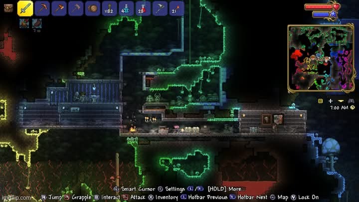 image tagged in terraria,legendary mode,gaming,video games,nintendo switch,screenshot | made w/ Imgflip meme maker