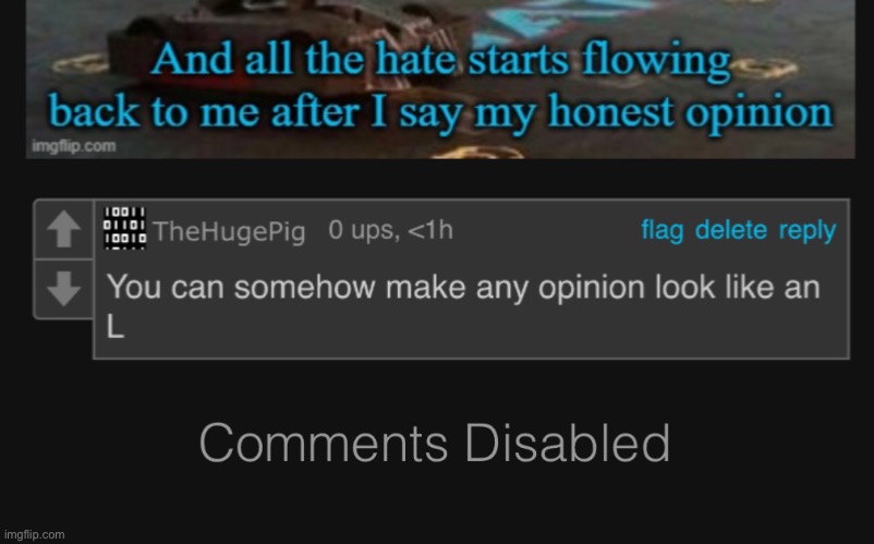 Awww look who’s afraid of a ratio | made w/ Imgflip meme maker