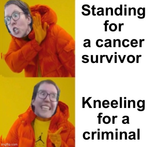 Maybe the cancer survivor should have threatened a pregnant woman | image tagged in politics lol,memes,liberal logic,progressives | made w/ Imgflip meme maker