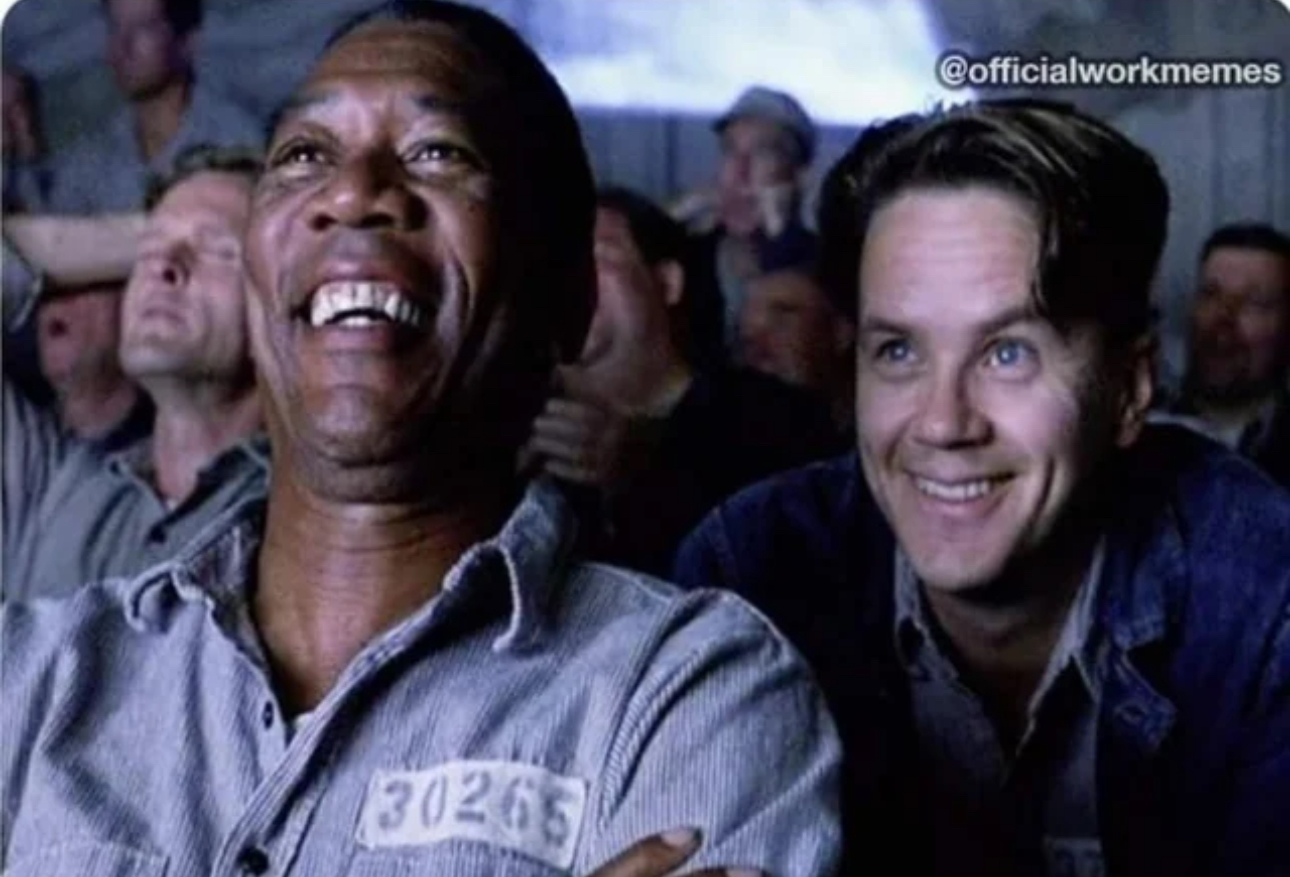 Morgan freeman laughing Blank Meme Template
