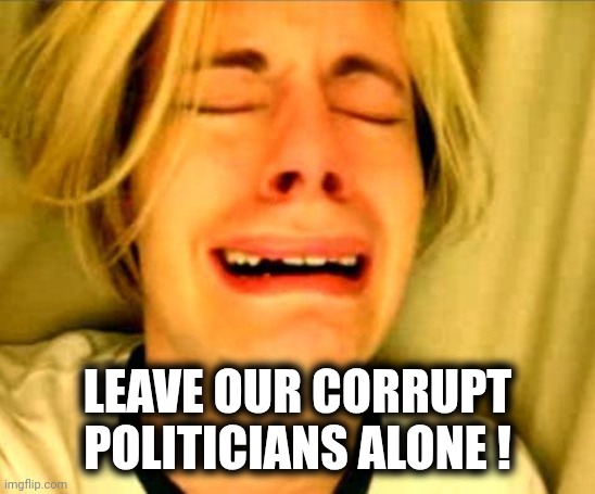 Leave Britney Alone | LEAVE OUR CORRUPT POLITICIANS ALONE ! | image tagged in leave britney alone | made w/ Imgflip meme maker