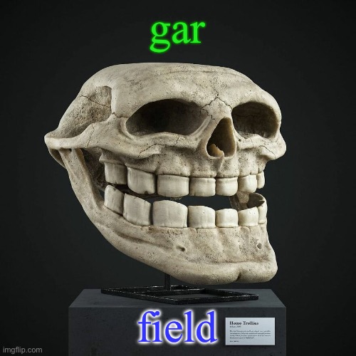 troll announcement temp | gar; field | image tagged in troll announcement temp | made w/ Imgflip meme maker