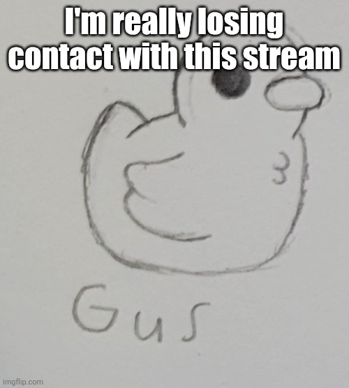 Anyone wanna rp? | I'm really losing contact with this stream | image tagged in gus the duck | made w/ Imgflip meme maker