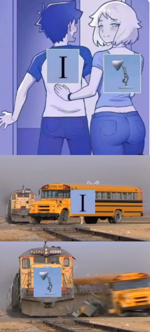 "Smash" | image tagged in a train hitting a school bus | made w/ Imgflip meme maker