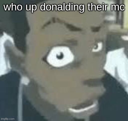 what?? | who up donalding their mc | image tagged in what | made w/ Imgflip meme maker