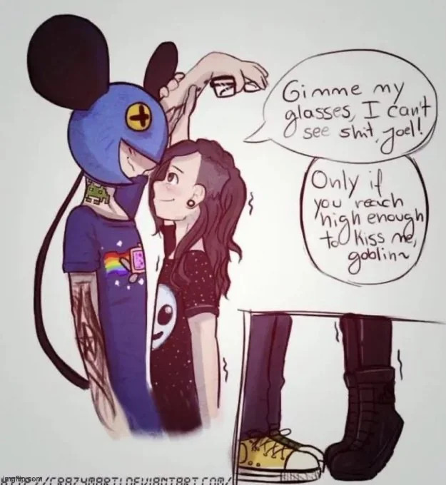 deadmau5 and Skrillex ❤️ | made w/ Imgflip meme maker