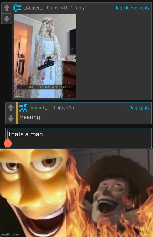 I feel like an idiot and I love it | image tagged in satanic woody no spacing | made w/ Imgflip meme maker