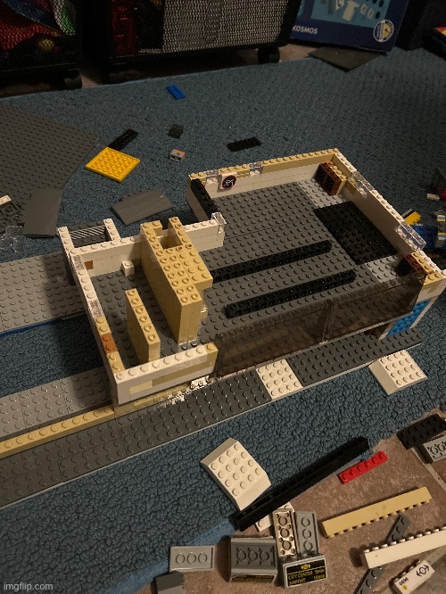Making a train station for the layout | made w/ Imgflip meme maker