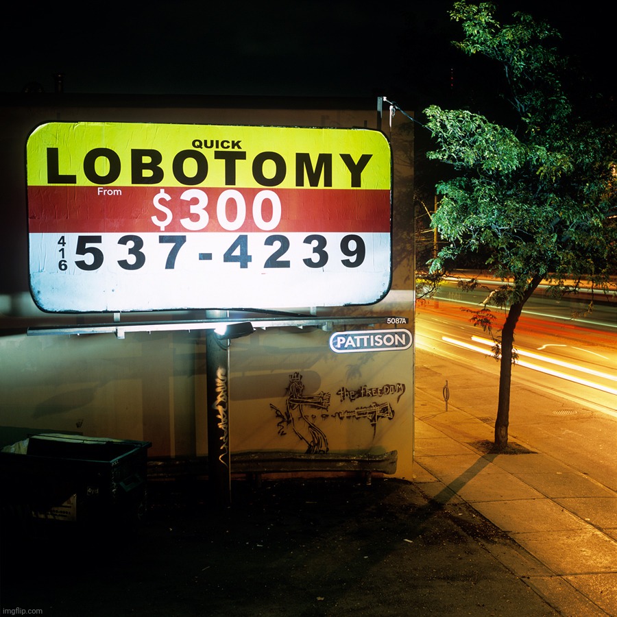 Quick Lobotomy | image tagged in quick lobotomy | made w/ Imgflip meme maker