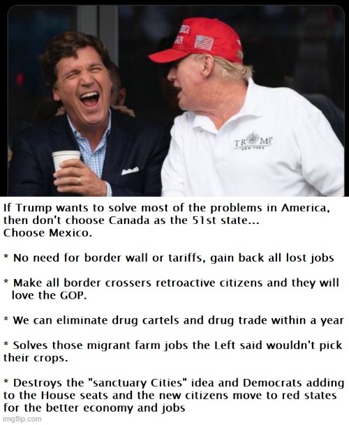 If Trump wanted to END the Democrat party... | image tagged in donald trump,mexico,illegal immigration,drugs,conservatives | made w/ Imgflip meme maker