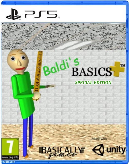 Baldi's Basics PS5 meme | SPECIAL EDITION | image tagged in memes,ps5,baldi's basics,videogames,funny memes,playstation | made w/ Imgflip meme maker