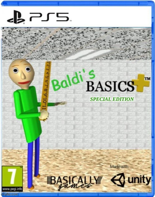 Baldi's Basics Plus meme | image tagged in memes,baldi's basics,video games,baldi,games,playstation | made w/ Imgflip meme maker