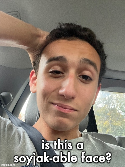 Road safety | is this a soyjak-able face? | image tagged in road safety | made w/ Imgflip meme maker