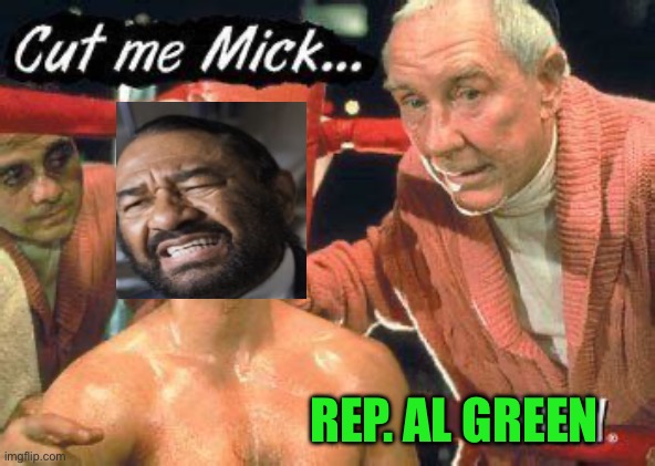 Took a beating | REP. AL GREEN | image tagged in gifs,democrats,incompetence,clueless,losers | made w/ Imgflip meme maker