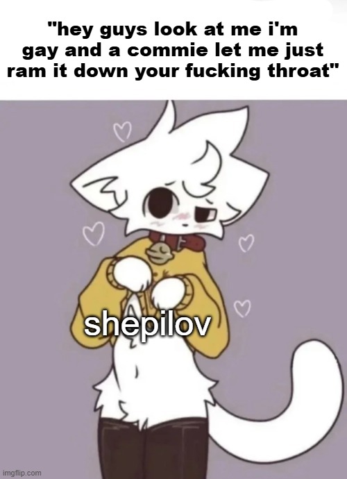 Shepilov core | "hey guys look at me i'm gay and a commie let me just ram it down your fucking throat"; shepilov | image tagged in how did you know i play x | made w/ Imgflip meme maker