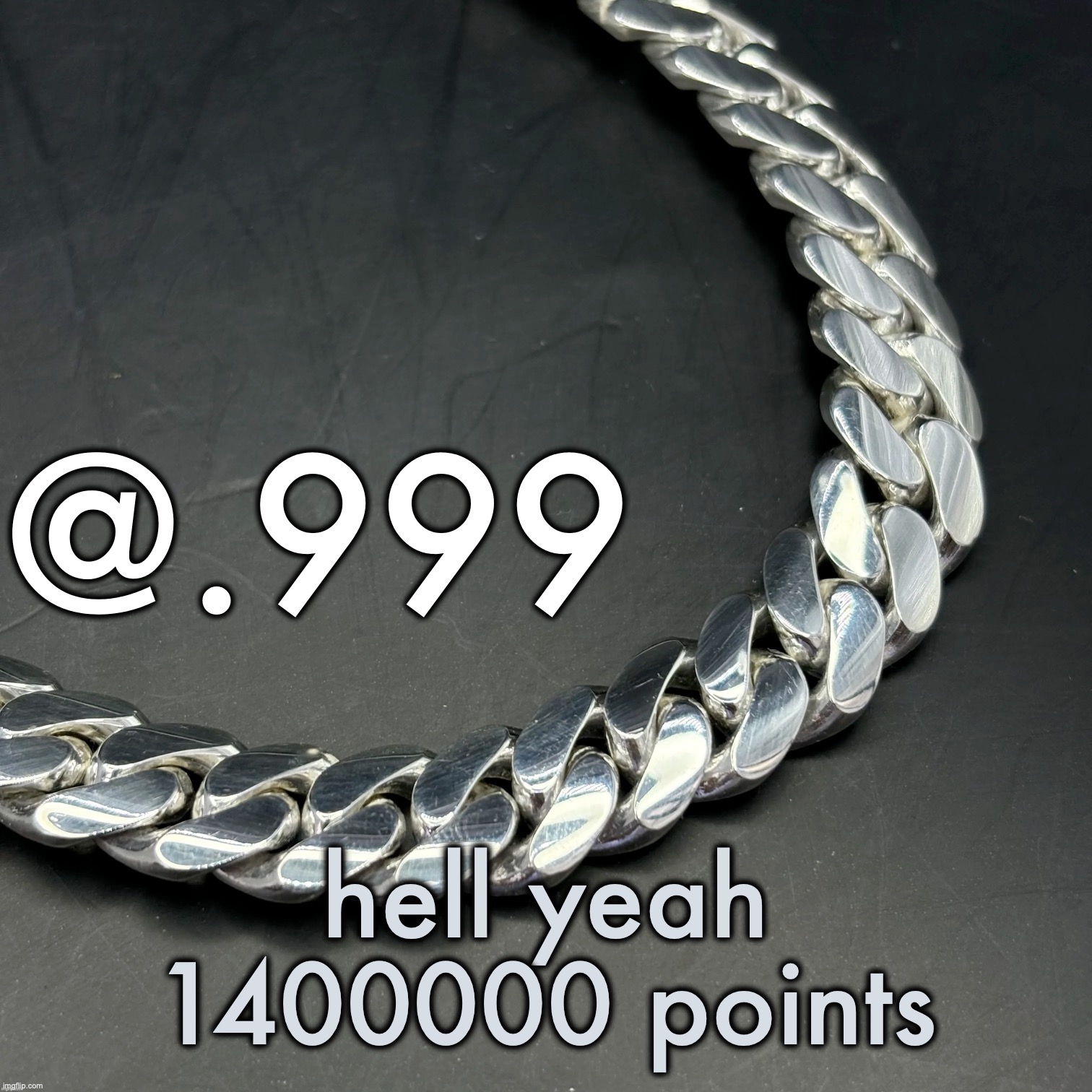 might surpass geeb in points soon at this rate | hell yeah 1400000 points | image tagged in silver announcement template 14 0 template | made w/ Imgflip meme maker