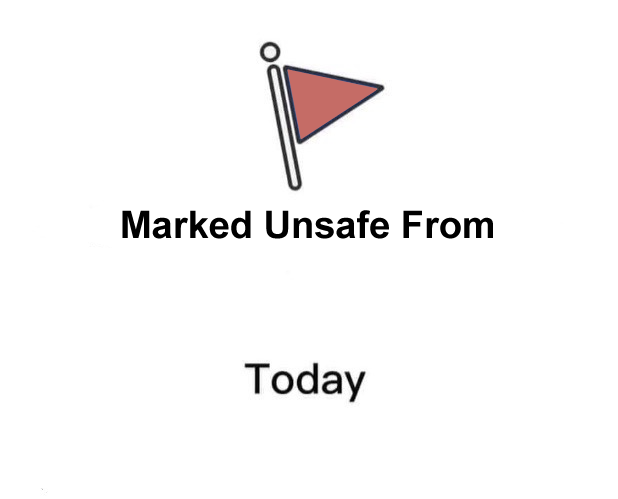 Marked Unsafe Fom Blank Meme Template